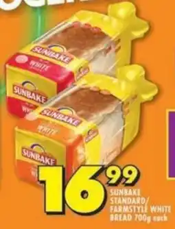 Shoprite Sunbake standard/ farmstyle white bread offer