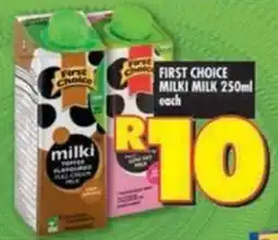 Shoprite First choice milki milk offer