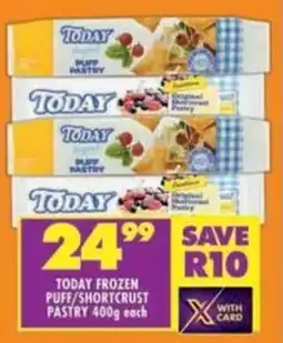 Shoprite Today frozen puff/ shortcrust pastry offer