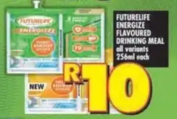Shoprite Futurelife energize flavoured drinking meal offer