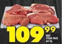 Shoprite Beef steak pack offer