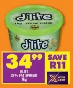 Shoprite D'lite 37% fat spread offer