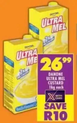 Shoprite Danone ultra mel custard offer