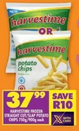 Shoprite Harvestime frozen straight cut/slap potato chips offer