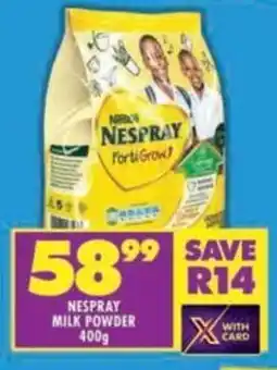 Shoprite Nespray milk powder offer