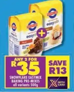 Shoprite Snowflake easymix baking pre-mixes offer