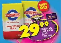 Shoprite Snowflake cake wheat flour offer