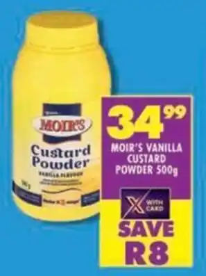 Shoprite Moir's Vanilla Custard Powder offer