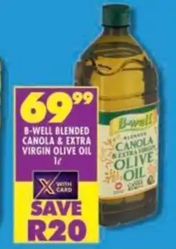 Shoprite B-well blended canola & extra virgin olive oil offer
