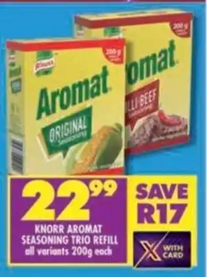Shoprite Knorr aromat seasoning trio refill offer