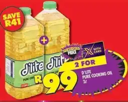 Shoprite D'lite pure cooking oil offer