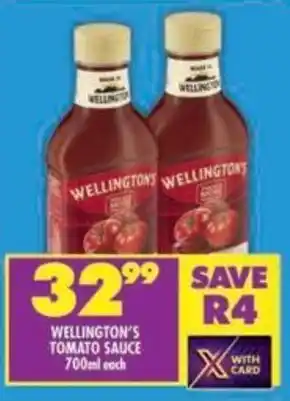 Shoprite Wellington's tomato sauce offer