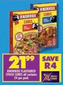 Shoprite Knorrox flavoured stock cubes all variants offer