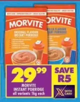 Shoprite Morvite instant porridge offer