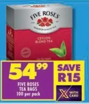 Shoprite Five roses tea bags offer