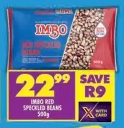 Shoprite Imbo red speckled beans offer