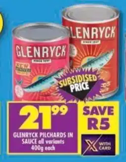 Shoprite Glenryck pilchards in sauce offer
