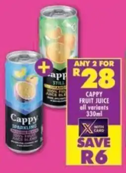 Shoprite Cappy fruit juice all variants offer