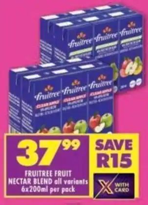 Shoprite Fruitree fruit nectar blend offer