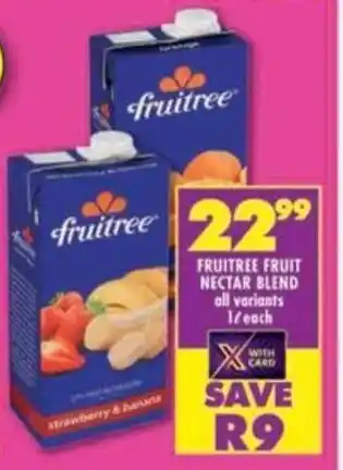 Shoprite Fruitree fruit nectar blend offer