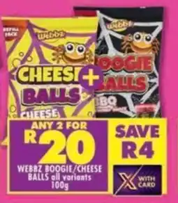 Shoprite Webbz boogie/ cheese balls offer