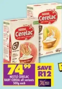 Shoprite Nestle cerelac baby cereal offer