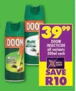 Shoprite Doom insecticide offer