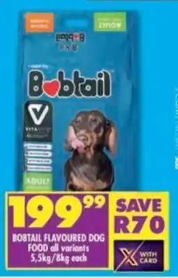 Shoprite Bobtail flavoured dog food offer