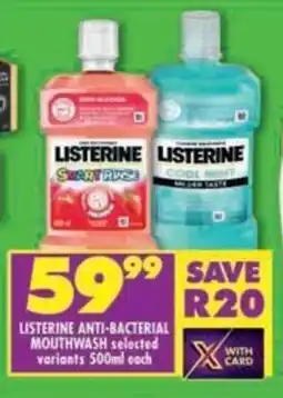Shoprite Listerine anti-bacterial mouthwash offer