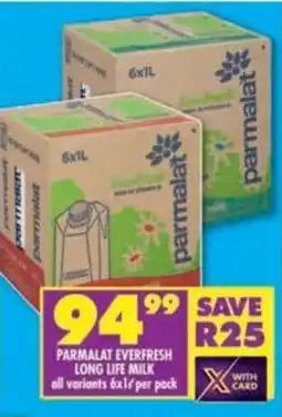 Shoprite Parmalat everfresh long life milk offer