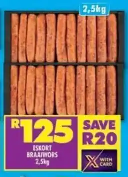 Shoprite Eskort braaiwors offer