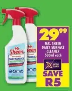 Shoprite Mr. sheen daily surface cleaner offer