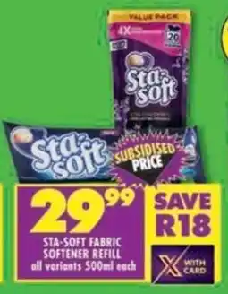 Shoprite Sta-soft fabric softener refill offer