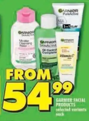 Shoprite Garnier facial products offer