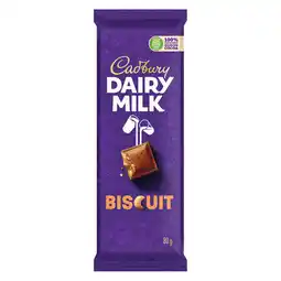 Pick n Pay Liquor Cadbury Dairy Milk Biscuit Chocolate Slab 80g offer