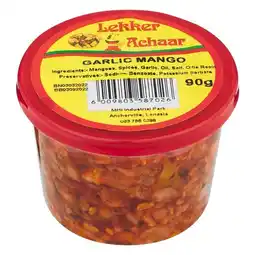 Pick n Pay Liquor Lekker Mango Garlic Achaar 90g offer