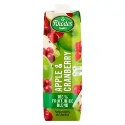 Pick n Pay Liquor Rhodes Quality 100% Apple & Cranberry Juice 1L offer
