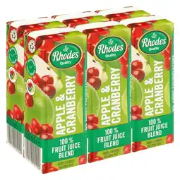 Pick n Pay Liquor Rhodes 100% Apple & Cranberry Fruit Juice 6 x 200ml offer