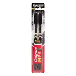 Pick n Pay Liquor Colgate Double Action Charcoal Medium Toothbrush 2 Pack offer