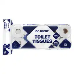 Pick n Pay Liquor No Name Toilet Tissue 1 Ply White 500 Sheets 10 Pack offer