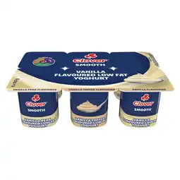 Pick n Pay Liquor Clover Low Fat Smooth Vanilla Dairy Snack 6 x 100g offer