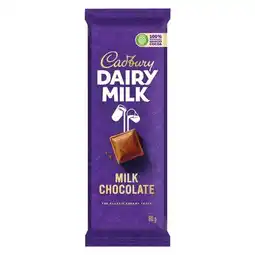 Pick n Pay Liquor Cadbury Dairy Milk Milk Chocolate Slab 80g offer