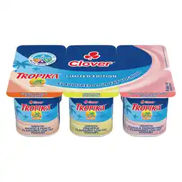 Pick n Pay Liquor Clover Tropika Limited Edition Assorted Low Fat Yoghurt 6 x 100g offer