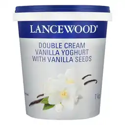 Pick n Pay Liquor Lancewood Double Cream Vanilla Yoghurt 1kg offer