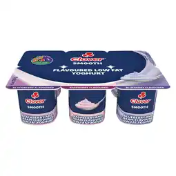 Pick n Pay Liquor Clover Classic Low Fat Smooth Berry Yoghurt 6 x 100g offer