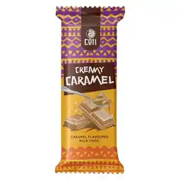 Pick n Pay Liquor Coti Creamy Caramel Milk Chocolate Slab 80g offer