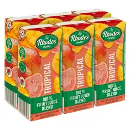 Pick n Pay Liquor Rhodes 100% Fruit Juice Blend Tropical 200ml x 6 offer