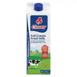 Pick n Pay Liquor Clover Ultra Pasteurised Fresh Full Cream Milk 2L offer