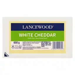 Pick n Pay Liquor Lancewood White Cheddar Cheese 600g offer