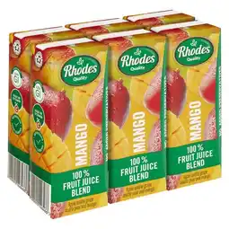 Pick n Pay Liquor Rhodes 100% Fruit Juice Blend Mango 200ml x 6 offer